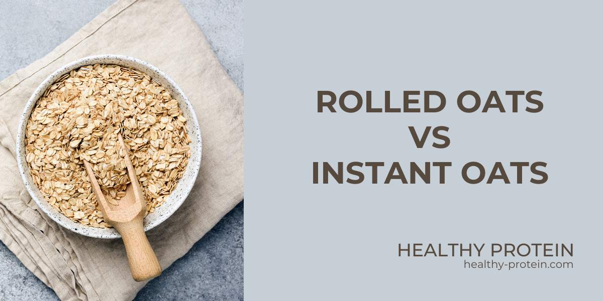Overnight oats difference between Rolled Oats and Instant Oats - healthy-protein.com