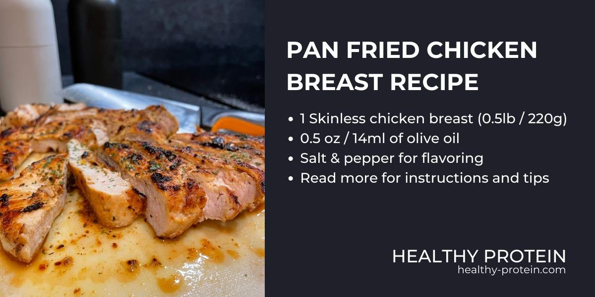 Easy Pan Fried Chicken Breast Recipe (Juicy and Delicious) - Healthy Protein
